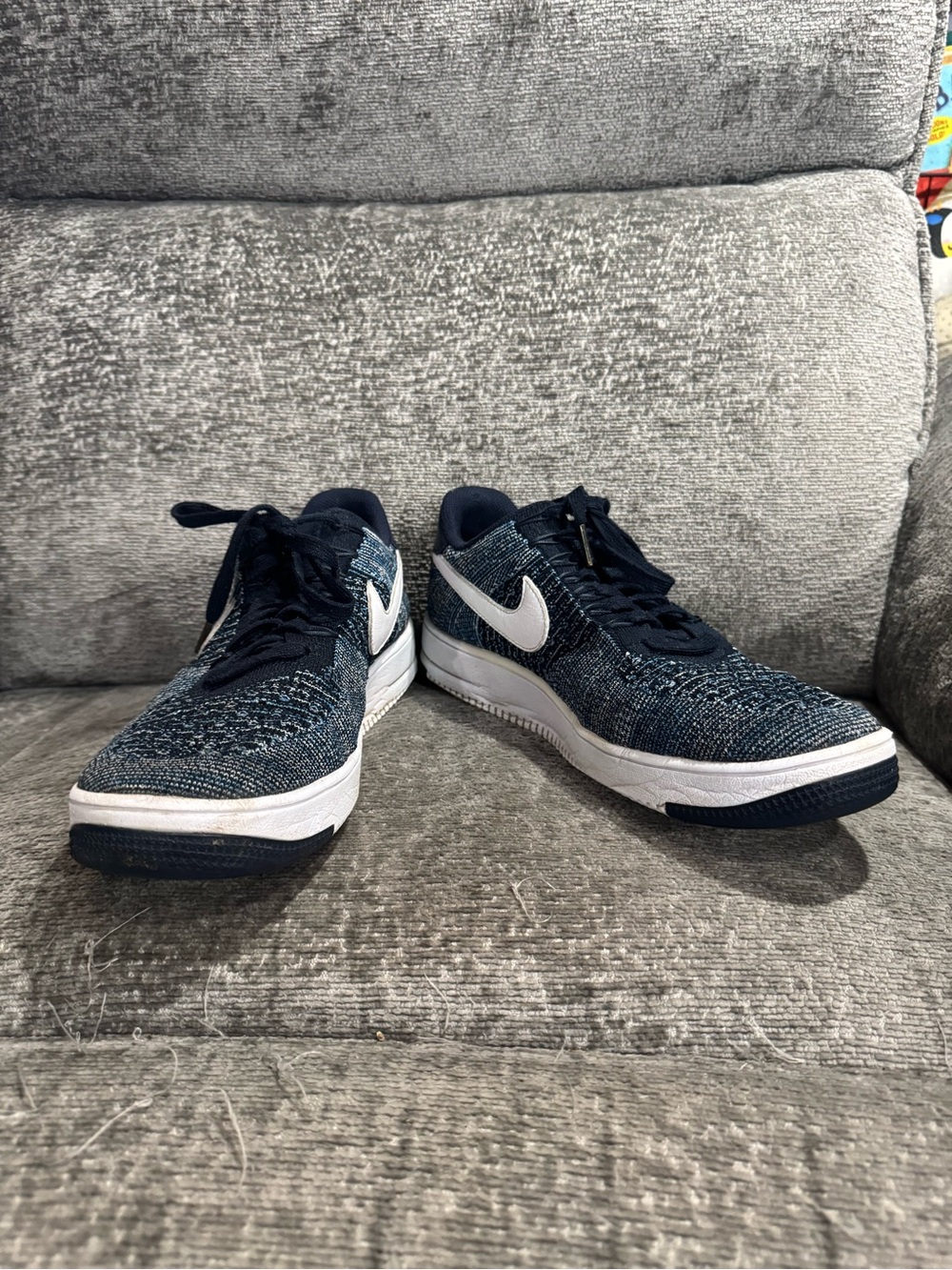 Nike Air Force 1 Flyknit Men's Size 11 Sneakers Obsidian Blue